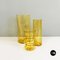 Italian Vases in Yellow Blown Murano Glass by Carlo Nason, 1970s, Set of 3 2
