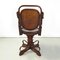 Austrian Art Nouveau Swivel Chair with Armrests in Wood, 1900s 5
