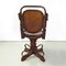 Austrian Art Nouveau Swivel Chair with Armrests in Wood, 1900s, Image 5