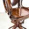 Austrian Art Nouveau Swivel Chair with Armrests in Wood, 1900s, Image 10