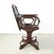 Austrian Art Nouveau Swivel Chair with Armrests in Wood, 1900s 3