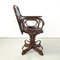 Austrian Art Nouveau Swivel Chair with Armrests in Wood, 1900s, Image 3