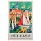 French SNCF Cote d'Azur Railway Advertising Poster by Roger Marcel Limouse, 1960, Image 1