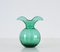 Italienische Mid-Century Vase aus grünem Muranoglas von Ivv, 1970er 4