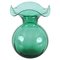 Mid-Century Italian Vase in Green Murano Glass by Ivv, 1970s 1