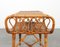 Tables d'Appoint Mid-Century en Rotin et en Bambou dans le style de Franco Albini, Italie, 1960s 17