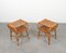 Mid-Century Rattan & Bamboo Side Tables in the style of Franco Albini, Italy, 1960s 5