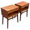 Tables de Chevet Mid-Century Modernes, Danemark, 1964, Set de 2 1