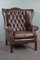 Fauteuil Vintage en Cuir Marron 1