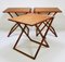 Danish Modern Teak Folding Table by Illum Wikkelso for Silkeborg, Denmark, 1960s 2