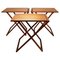 Danish Modern Teak Folding Table by Illum Wikkelso for Silkeborg, Denmark, 1960s, Image 1