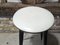 Tabouret Blanc en Cuir 2