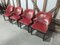 Coral Velvet Chairs by Ben Whistler, Set of 4 9