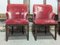 Coral Velvet Chairs by Ben Whistler, Set of 4 5