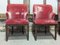 Coral Velvet Chairs by Ben Whistler, Set of 4, Image 5