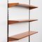 Teak One Bay Wall Unit attributed to Kai Kristiansen for FM Mobler, Denmark, 1970s 11