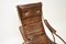 Antique Victorian Steel and Leather Rocking Chair by Peter Cooper for R.W. Winfield, 1880s 8