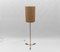 Mid-Century Modern Stehlampe aus Messing & Teak von Temde, Schweiz, 1960er 2