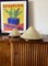 Conical Shaped Fiberglass and Brass Table Lamps, Italy, 1970s, Set of 2 5