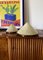 Conical Shaped Fiberglass and Brass Table Lamps, Italy, 1970s, Set of 2, Image 14