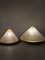 Conical Shaped Fiberglass and Brass Table Lamps, Italy, 1970s, Set of 2 19