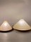 Conical Shaped Fiberglass and Brass Table Lamps, Italy, 1970s, Set of 2 18