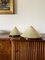 Conical Shaped Fiberglass and Brass Table Lamps, Italy, 1970s, Set of 2, Image 10