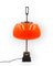 Tischlampe aus orangefarbenem Glas von Oscar Torlasco für Lumi, 1960er 22