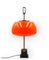 Lampada da tavolo/scrivania in vetro arancione attribuita a Oscar Torlasco per Lumi, anni '60, Immagine 21