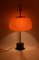 Lampada da tavolo/scrivania in vetro arancione attribuita a Oscar Torlasco per Lumi, anni '60, Immagine 13
