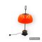 Tischlampe aus orangefarbenem Glas von Oscar Torlasco für Lumi, 1960er 16