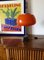 Lampada da tavolo/scrivania in vetro arancione attribuita a Oscar Torlasco per Lumi, anni '60, Immagine 11