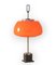 Orange Glass Table / Desk Lamp attributed to Oscar Torlasco for Lumi, 1960s 1