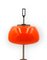 Lampada da tavolo/scrivania in vetro arancione attribuita a Oscar Torlasco per Lumi, anni '60, Immagine 10