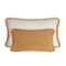 Couple Happy Pillow Camel and White Velvet with Fringes from Lo Decor, Set of 2 1