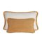 Couple Happy Pillow Camel and White Velvet with Fringes from Lo Decor, Set of 2, Image 1