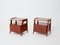 Mahogany Nightstands by Silvio Cavatorta, 1950s, Set of 2 1