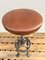 Mid-Century Wrought Iron Bar Stools with Leather Seats, 1970s, Set of 3 7