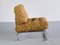 Tubular Lounge Chair in Chromed Metal and Ochre Boucle, Germany, 1970s 5