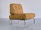 Röhrenförmiger Sessel aus Verchromtem Metall & Ocker Boucle, Deutschland, 1970er 11
