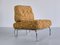 Tubular Lounge Chair in Chromed Metal and Ochre Boucle, Germany, 1970s 11