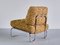 Tubular Lounge Chair in Chromed Metal and Ochre Boucle, Germany, 1970s 9