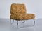 Röhrenförmiger Sessel aus Verchromtem Metall & Ocker Boucle, Deutschland, 1970er 12