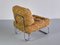 Tubular Lounge Chair in Chromed Metal and Ochre Boucle, Germany, 1970s 8