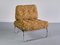 Fauteuil Tubulaire en Métal Chromé et Boucle Ocre, Allemagne, 1970s 6