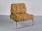 Röhrenförmiger Sessel aus Verchromtem Metall & Ocker Boucle, Deutschland, 1970er 6
