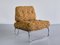 Tubular Lounge Chair in Chromed Metal and Ochre Boucle, Germany, 1970s, Image 1