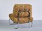 Fauteuil Tubulaire en Métal Chromé et Boucle Ocre, Allemagne, 1970s 10