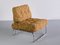 Fauteuil Tubulaire en Métal Chromé et Boucle Ocre, Allemagne, 1970s 2