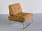 Röhrenförmiger Sessel aus Verchromtem Metall & Ocker Boucle, Deutschland, 1970er 2